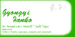 gyongyi hanko business card